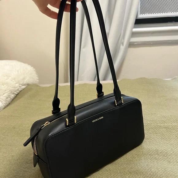 Veronica Beard Boxy Shoulder Bag Black - Picture 3 of 7